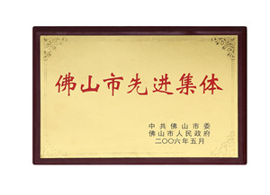 佛山市先進集體-美聯(lián)榮譽